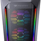 Cougar Mx410 Mesh-G RGB Powerful Airflow And Compact Mid-Tower Case With Tempered Glass, Dual RGB Strips And 4 X RGB Fans