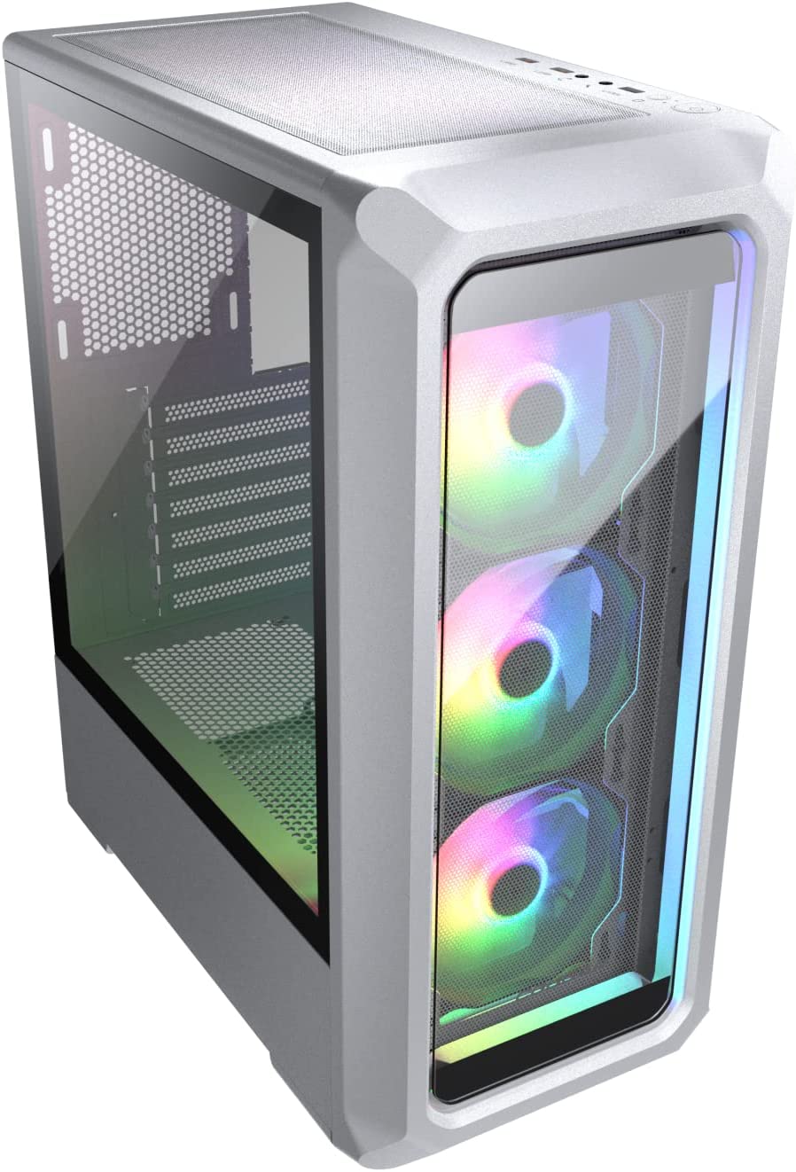 Cougar Archon 2 RGB, x`Archon 2 RGB Brilliant ARGB Mid Tower Case with Crystalline Tempered Glass, White