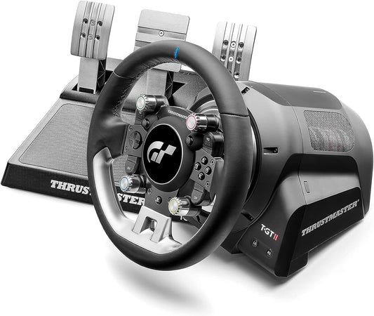 Thrustmaster T-GT II - Racing Wheel with 3 Magnetic Pedal Set, (PS5, PS4, PC)