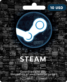 Steam Gift Card USD 10 - Instant Delivery