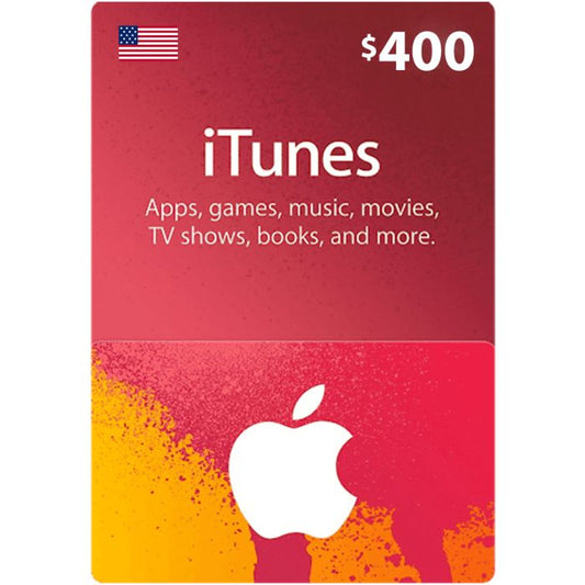 iTunes Gift Card $400 (US) - Instant Delivery