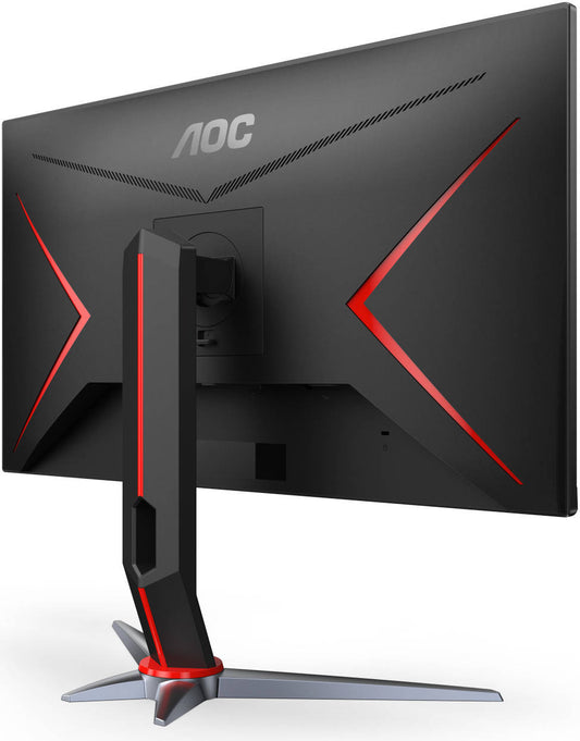 AOC Q27G2S/D 27" QHD IPS GAMING MONITOR, 170HZ REFRESH RATE, 1MS RESPONSE TIME, 1.07BILLION DISPLAY COLOR, HDR400, 1000:1 CONTRAST RATIO, G-SYNC COMPATIBLE, HDMI/DISPLAYPORT, BLACK - RED
