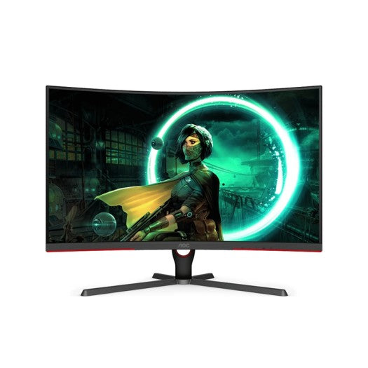 AOC c32g3e g3 series 31.5" 1000r fhd curved gaming monitor, 1920×1080 resolution, 165hz, 16:9 ratio, 1ms response time - Games Corner