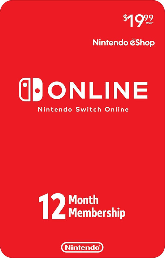 Nintendo Switch Online 12-Month Individual Membership - Games Corner