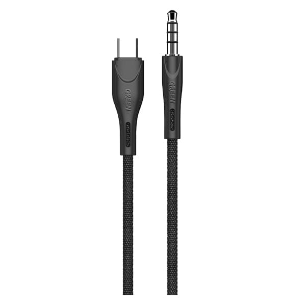 Green Lion AUX 3.5 to Type-C Cable 2.4A 1.2M Black – GNJTOTC - Games Corner