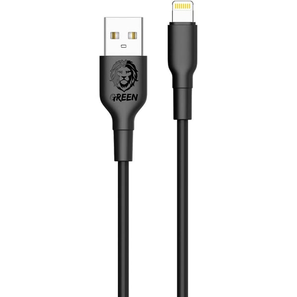 Green Lion Charging Cable, Pvc Usb-a To Lightning Cable 2a, Fast Charging - Games Corner