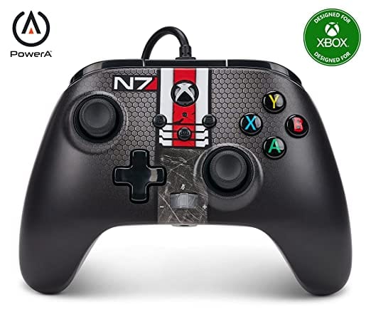 PowerA Enhanced Wired Controller for Xbox Series X|S - Mass Effect N7 - Games Corner